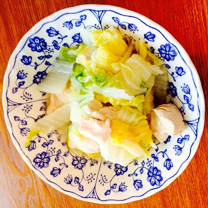 材料コレだけ！胸肉と白菜の中華煮